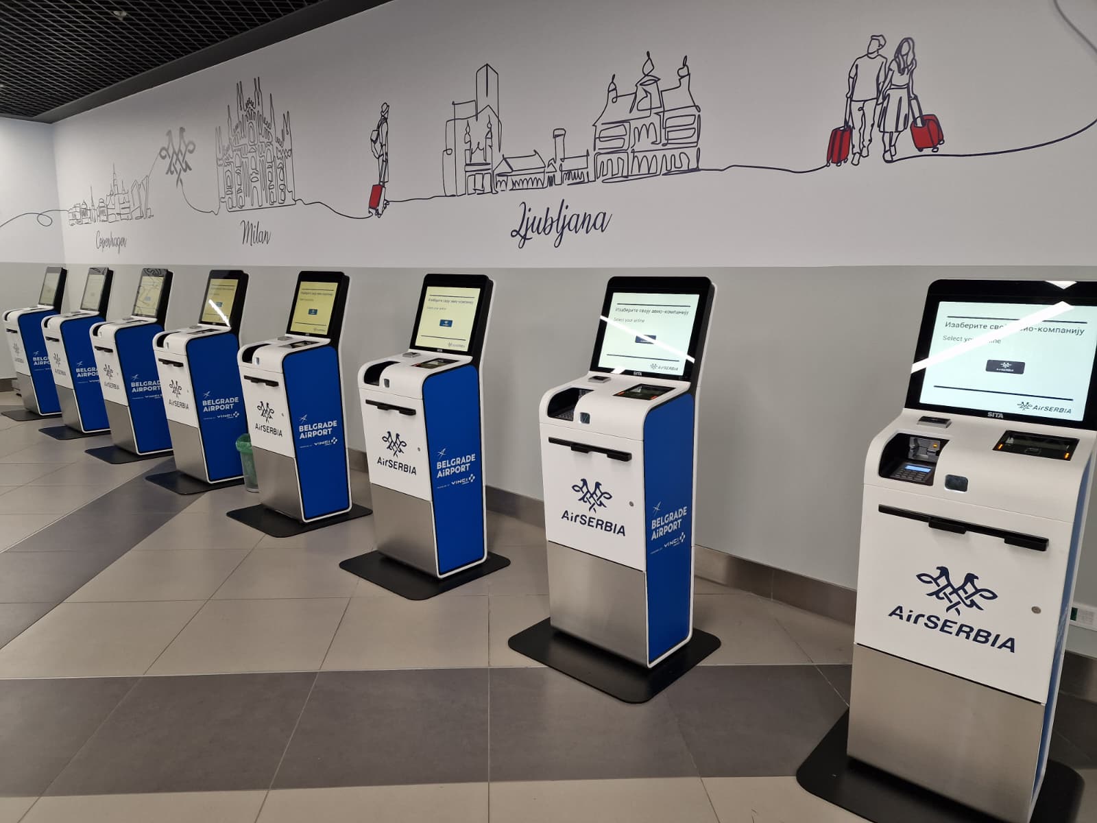 mts arrivals kiosk — Belgrade Airport Internet