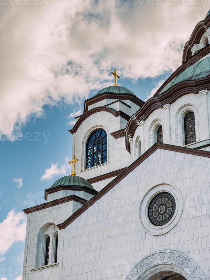 The upper church interior of the Cathedral of Saint Sava in Belgrade