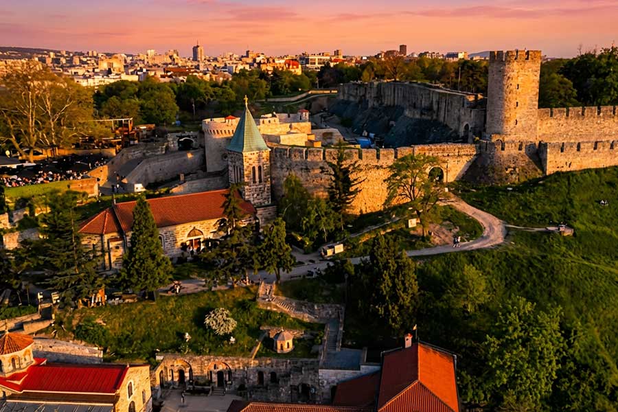 A long city walk — Kalemegdan Fortress, Belgrade