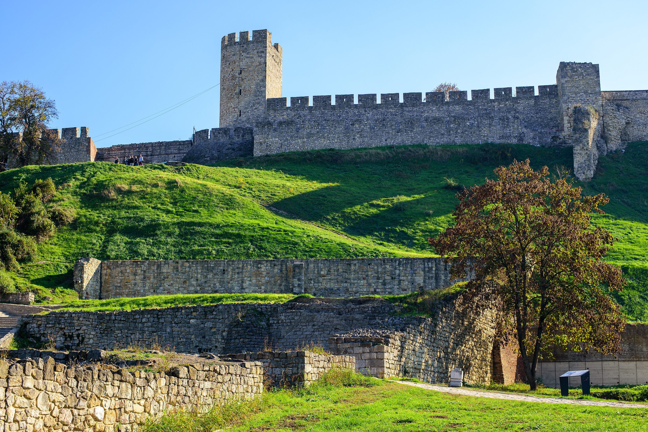 Belgrade city skyline and main landmarks
