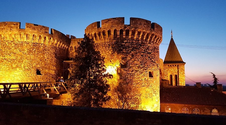 Zemun promenade and Danube riverfront in Belgrade