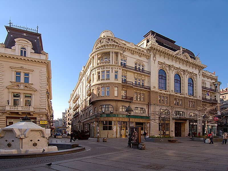 Historic façades — Knez Mihailova Street, Belgrade