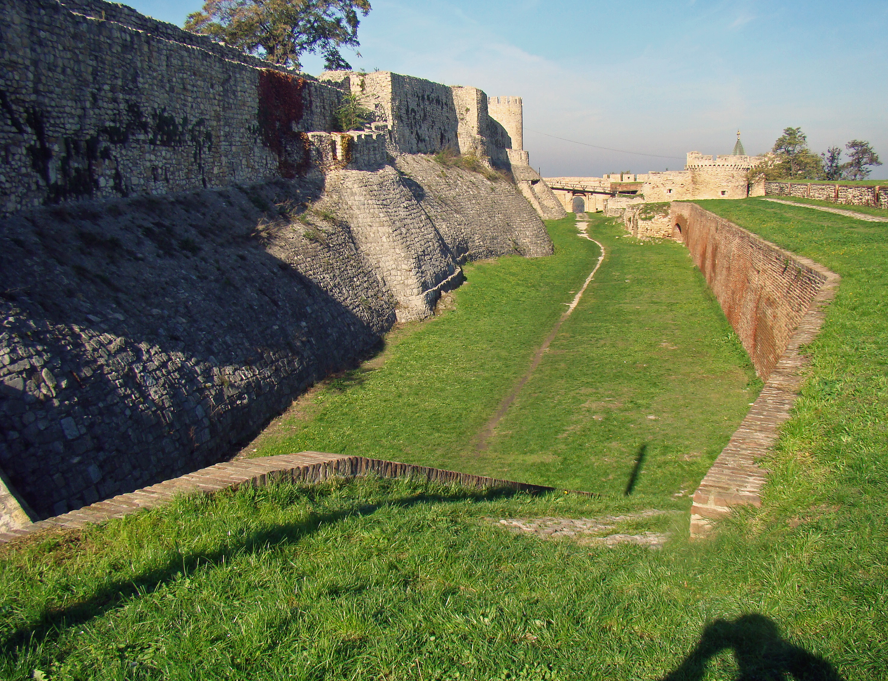 Belgrade fortress and river view