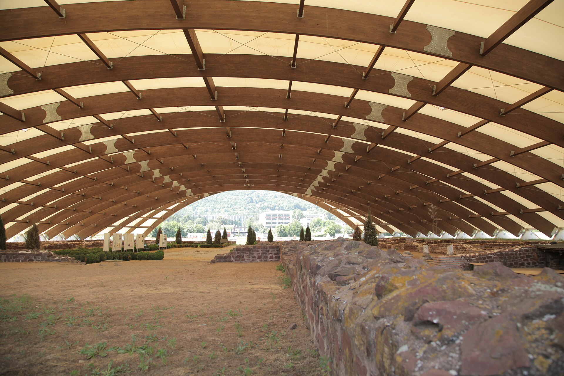 Roman bath remains at Mediana archaeological site