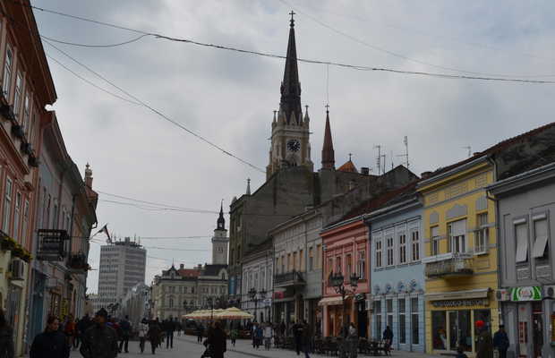 Approach from Zmaj Jovina — Name of Mary Church, Novi Sad