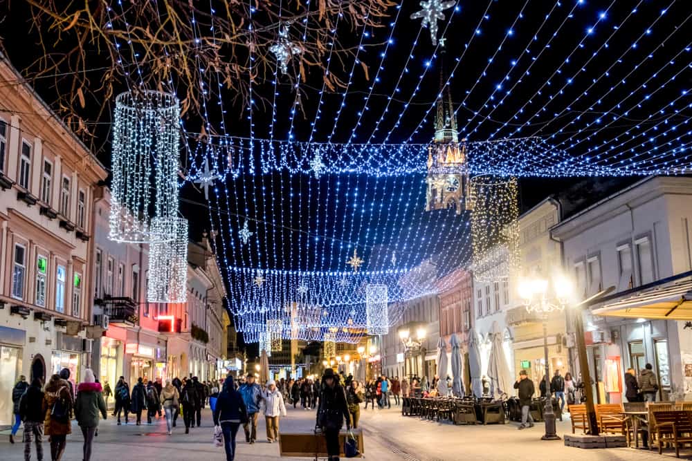 Winter in Novi Sad, Serbia