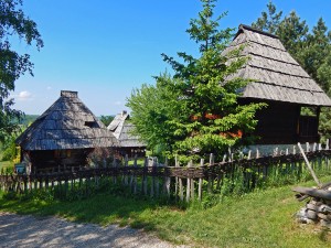 Homemade mountain food — Sirogojno Ethno Village