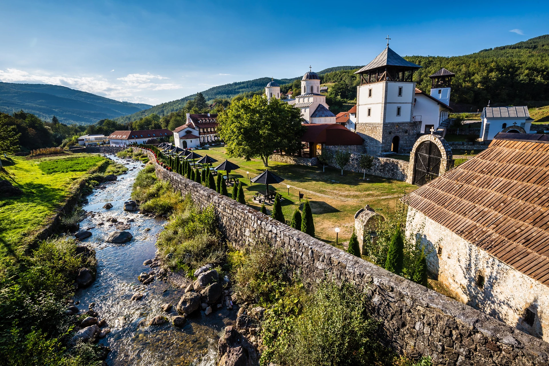 Zlatibor mountain village landscape