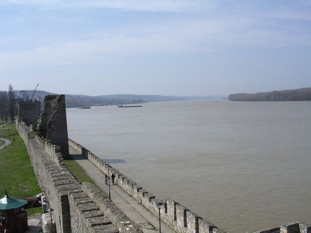 Danube river at Smederevo, Serbia