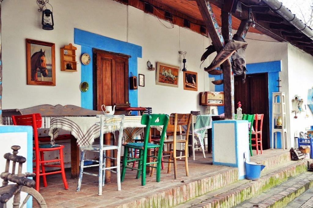 Traditional salaš farmstead at Čenej, Vojvodina, Serbia