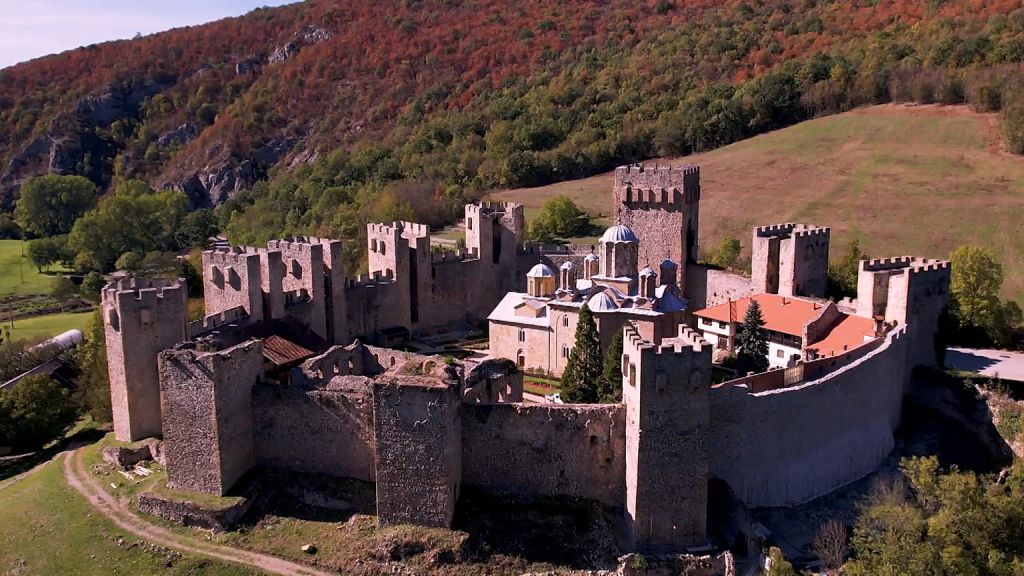 Fortified Monastery Walls Byzantine Frescoes, Manasija Monastery, Despotovac