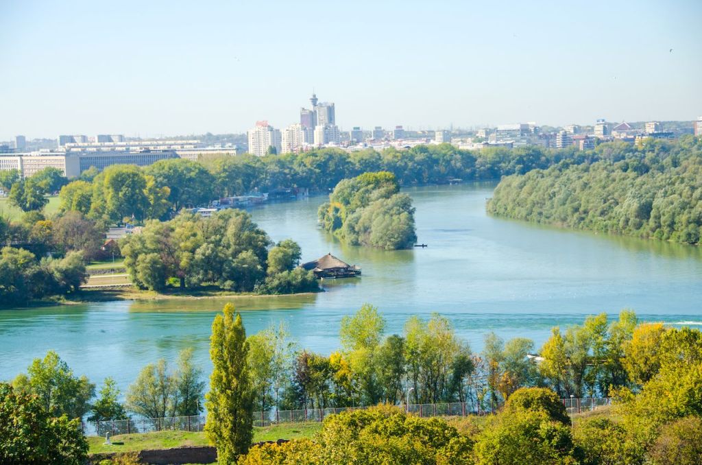 Belgrade river confluence