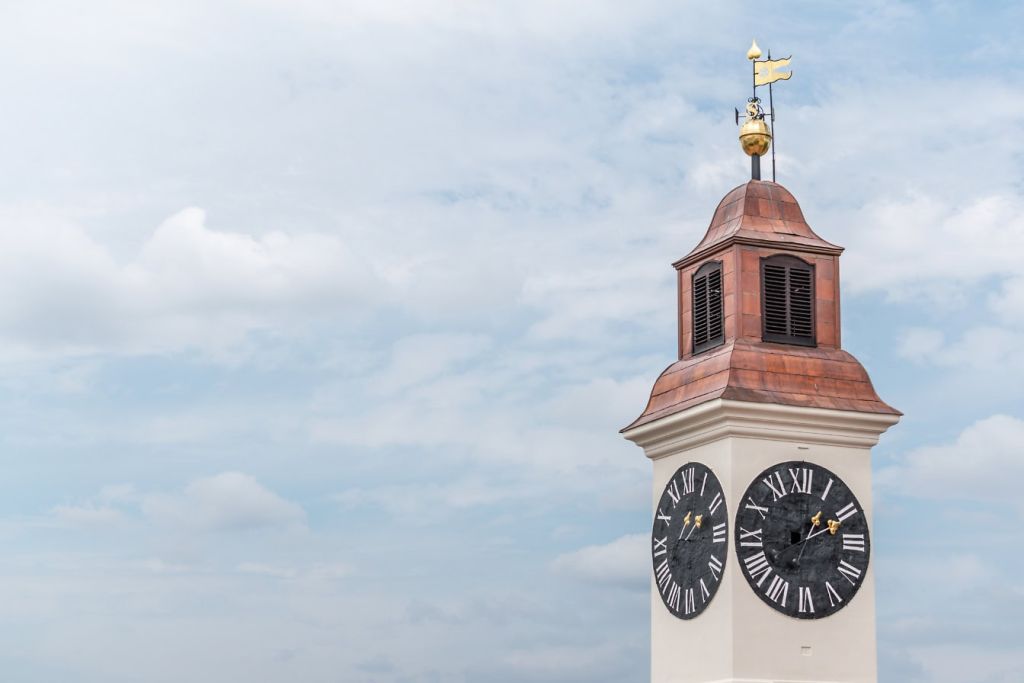 Swapped Hour Minute Hands, Clock Tower, Petrovaradin Fortress
